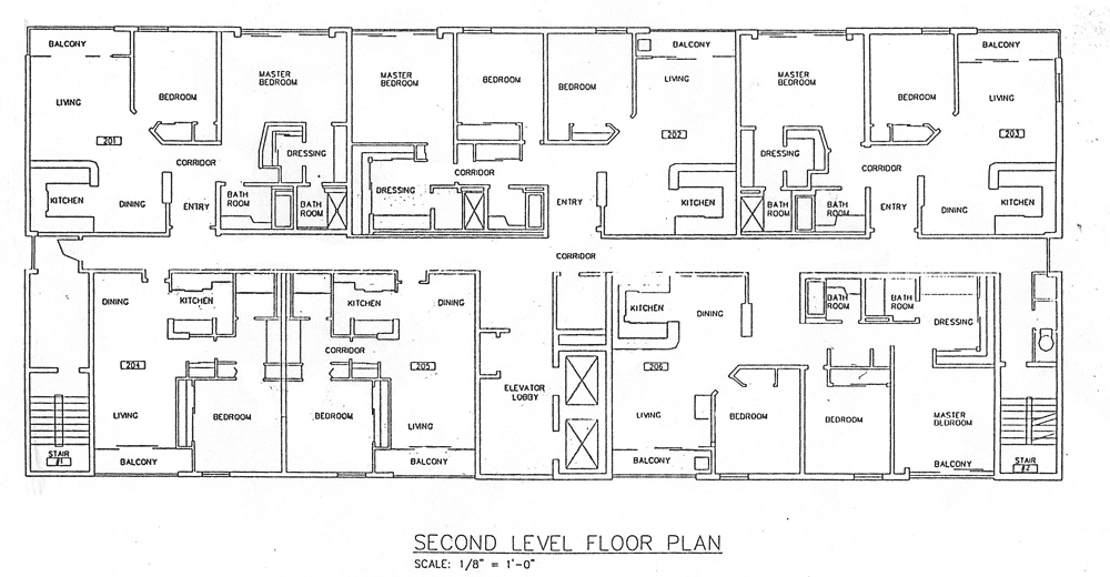Beech Tower Floor Plan Second Floor
