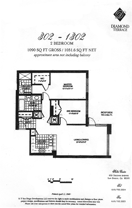 Diamond Terrace Floor Plan 302