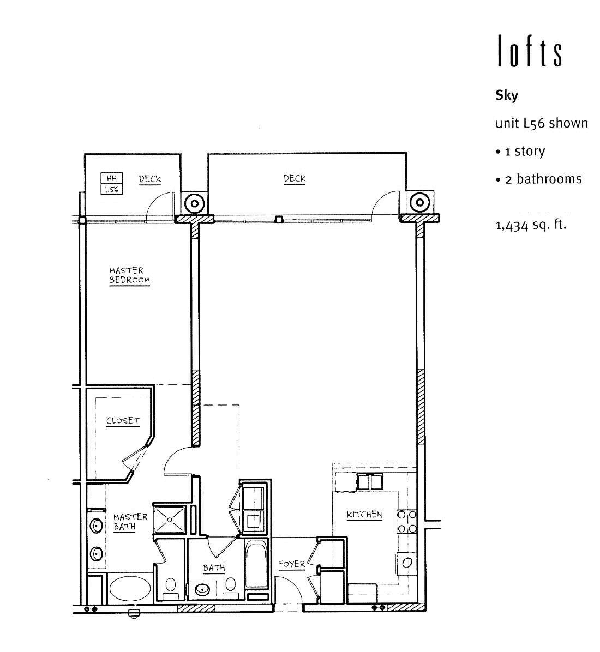 Doma Floor Plan 1 - Lofts