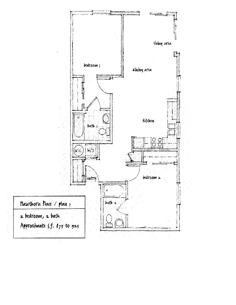 Hawthorn Place Floor Plan 1