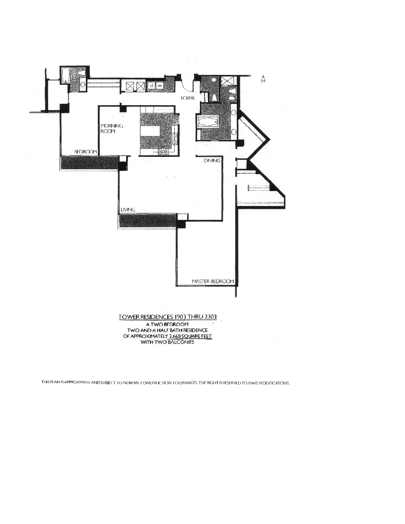 Meridian Floor Plan 1903 thru 2303
