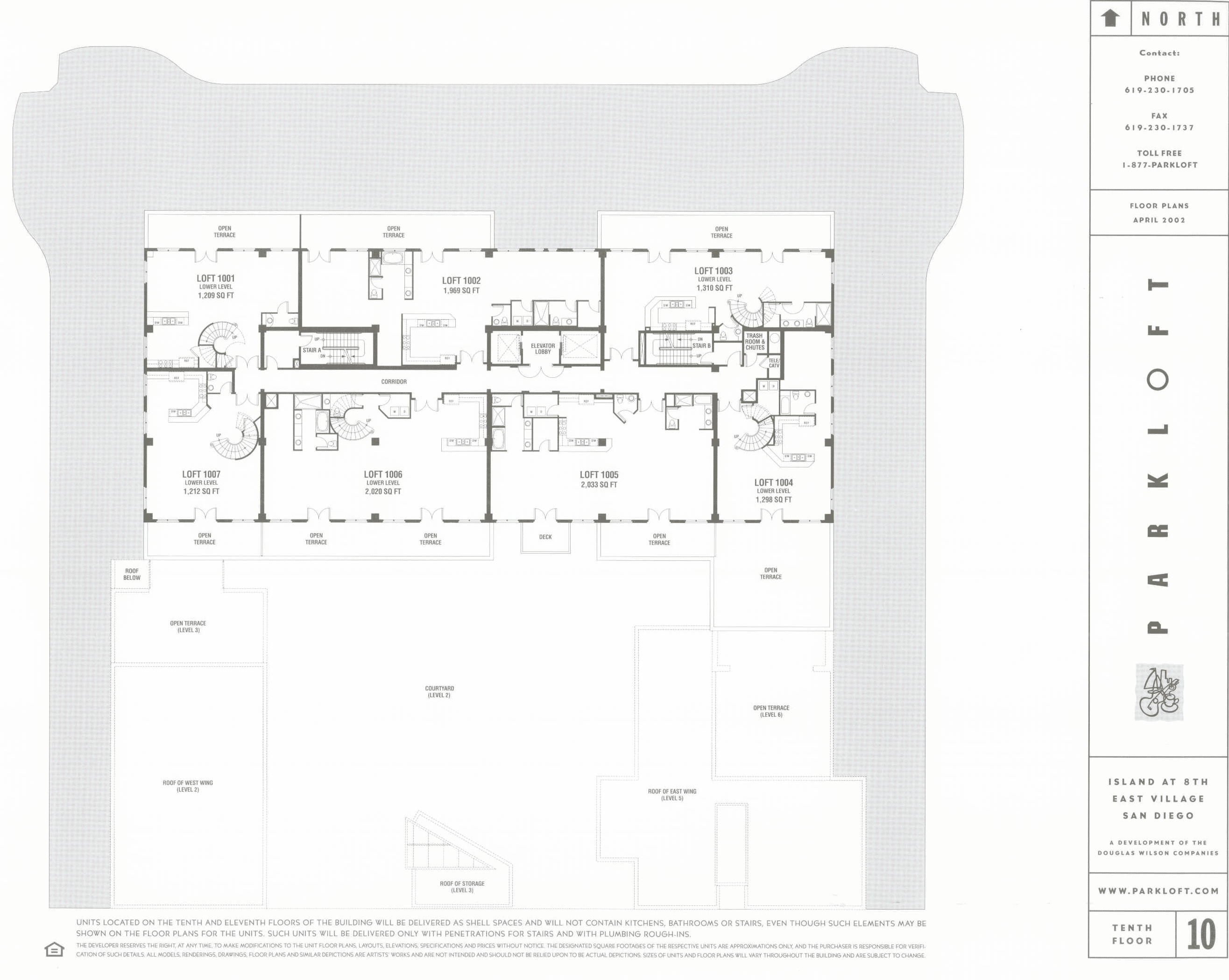 Parkloft Floor Plan 10th Floor