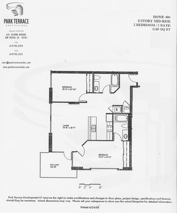 Park Terrace Floor Plan 404