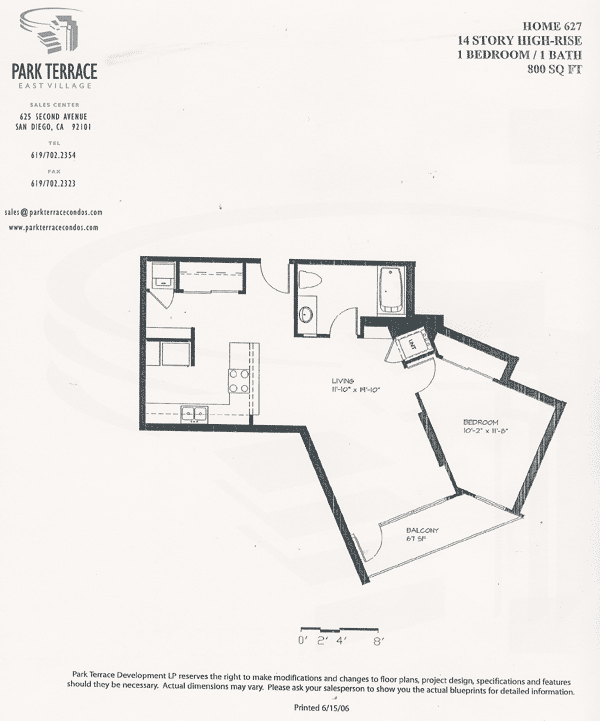 Park Terrace Floor Plan 627