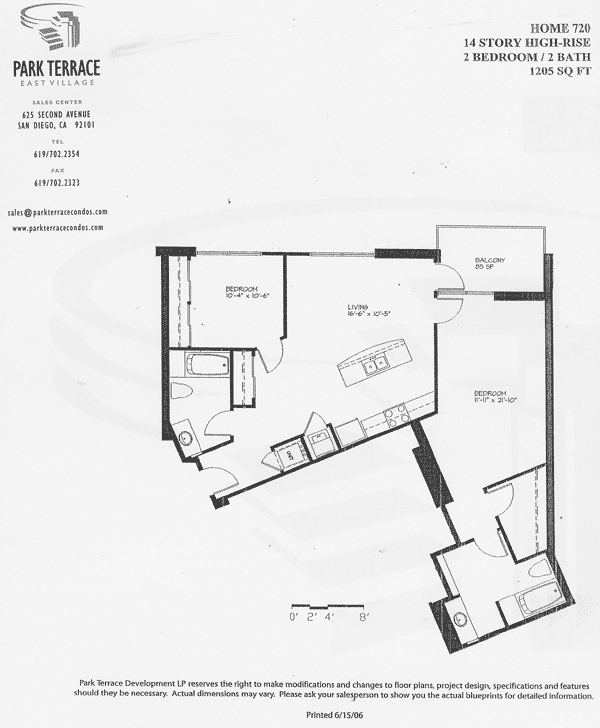 Park Terrace Floor Plan 720