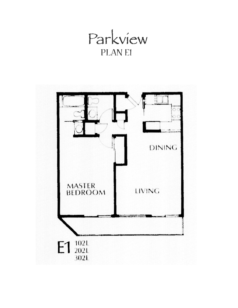 Parkview Floor Plan E1