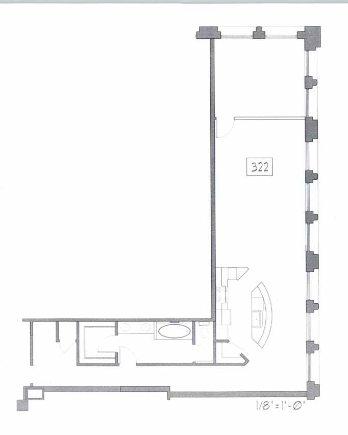 Samuel Fox Loft Floor Plan - 322