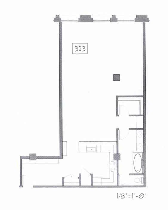 Samuel Fox Loft Floor Plan - 323