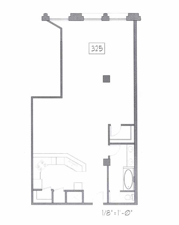 Samuel Fox Loft Floor Plan - 325