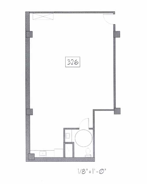 Samuel Fox Loft Floor Plan - 326