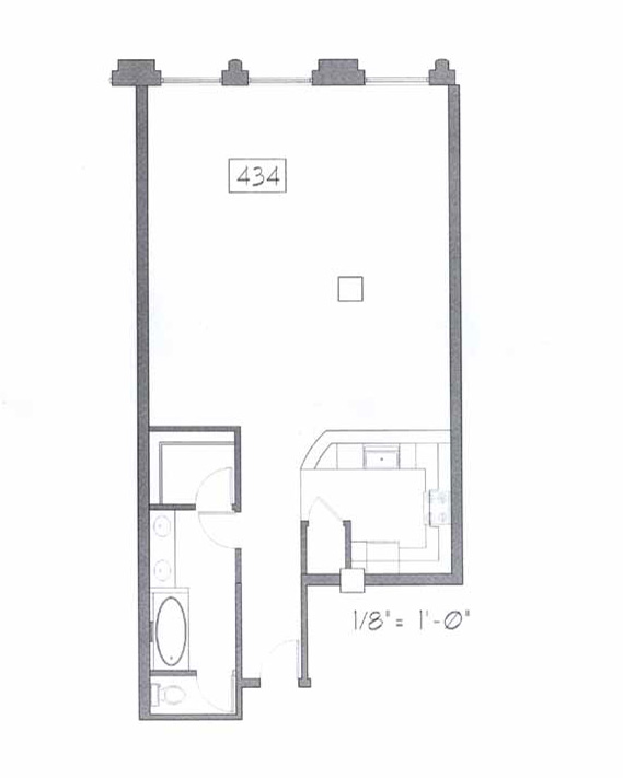 Samuel Fox Loft Floor Plan - 434
