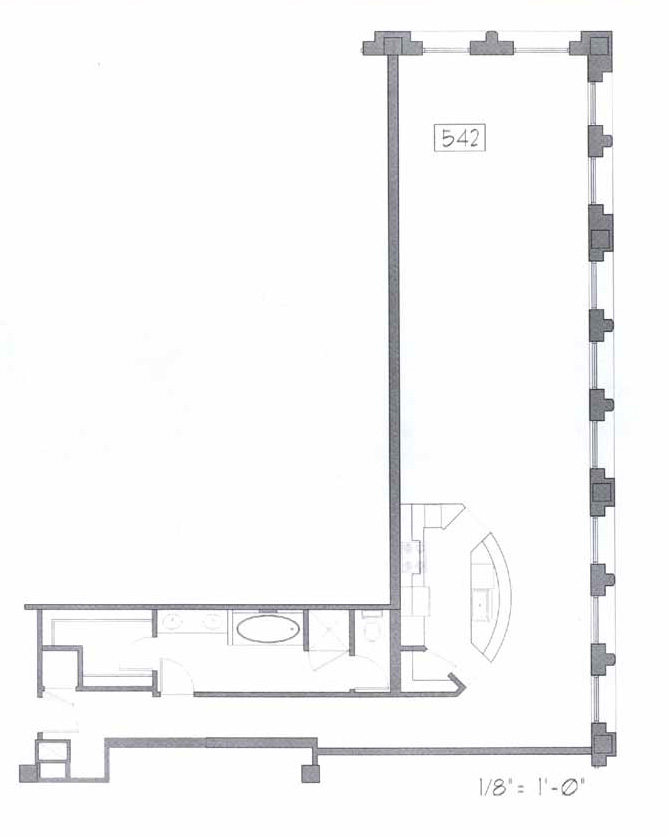 Samuel Fox Loft Floor Plan - 542