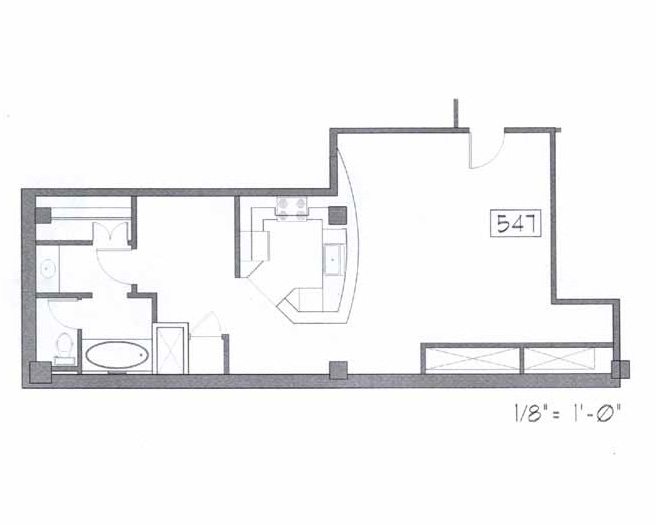 Samuel Fox Loft Floor Plan - 547