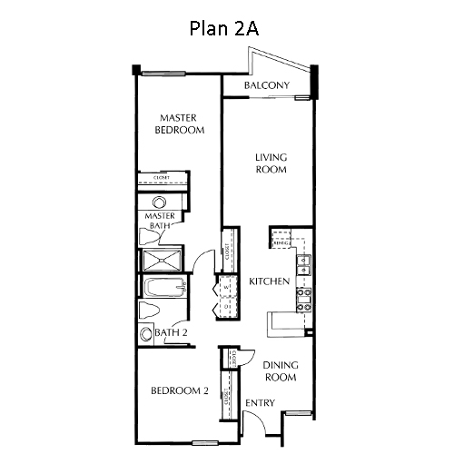 The Mills Floor Plan 2A