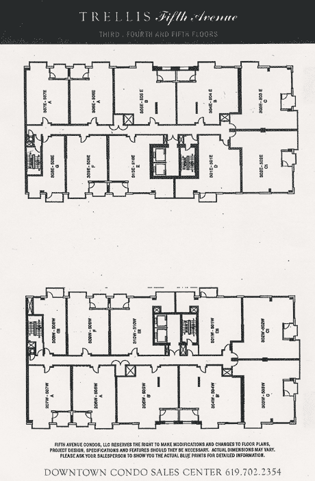 Trellis Floor Plan 3rd 4th 5th Floor