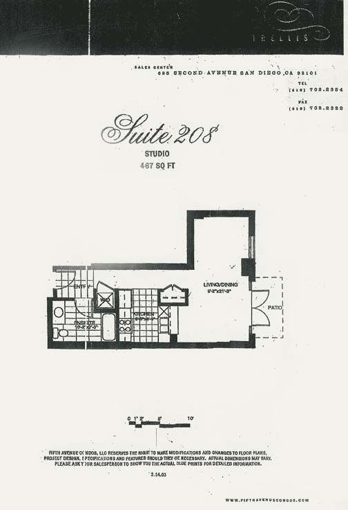 Trellis Floor Plan Studio 208