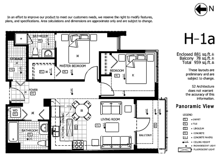 Vantage Point Floor Plan H1A