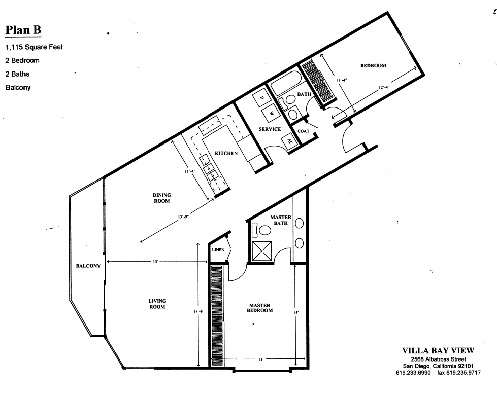 Villa Bay View Floor Plan B