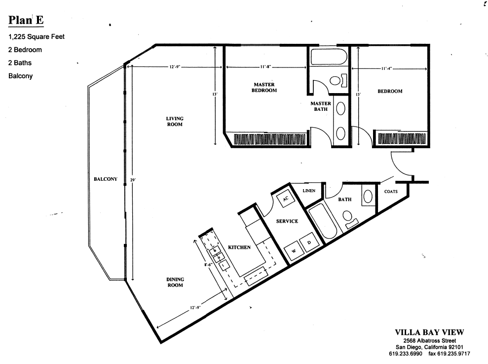 Villa Bay View Floor Plan E